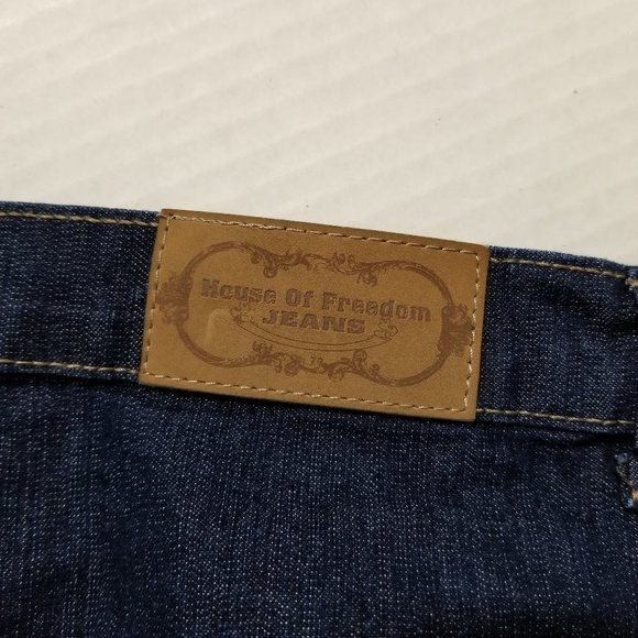 House Of Freedom jeans 22T 22 Tall denim embroidered back pockets plus size - Picture 12 of 14